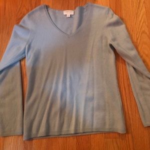 Charter Club 100% cashmere V neck sweater
